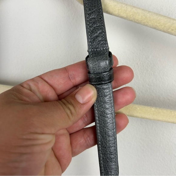 Sharif Vintage Leather Basket Weave Purse gray - Picture 3 of 10